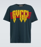 Gucci - Embellished printed cotton T-shirt