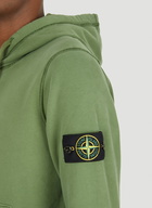 Compass Patch Hooded Sweatshirt in Green