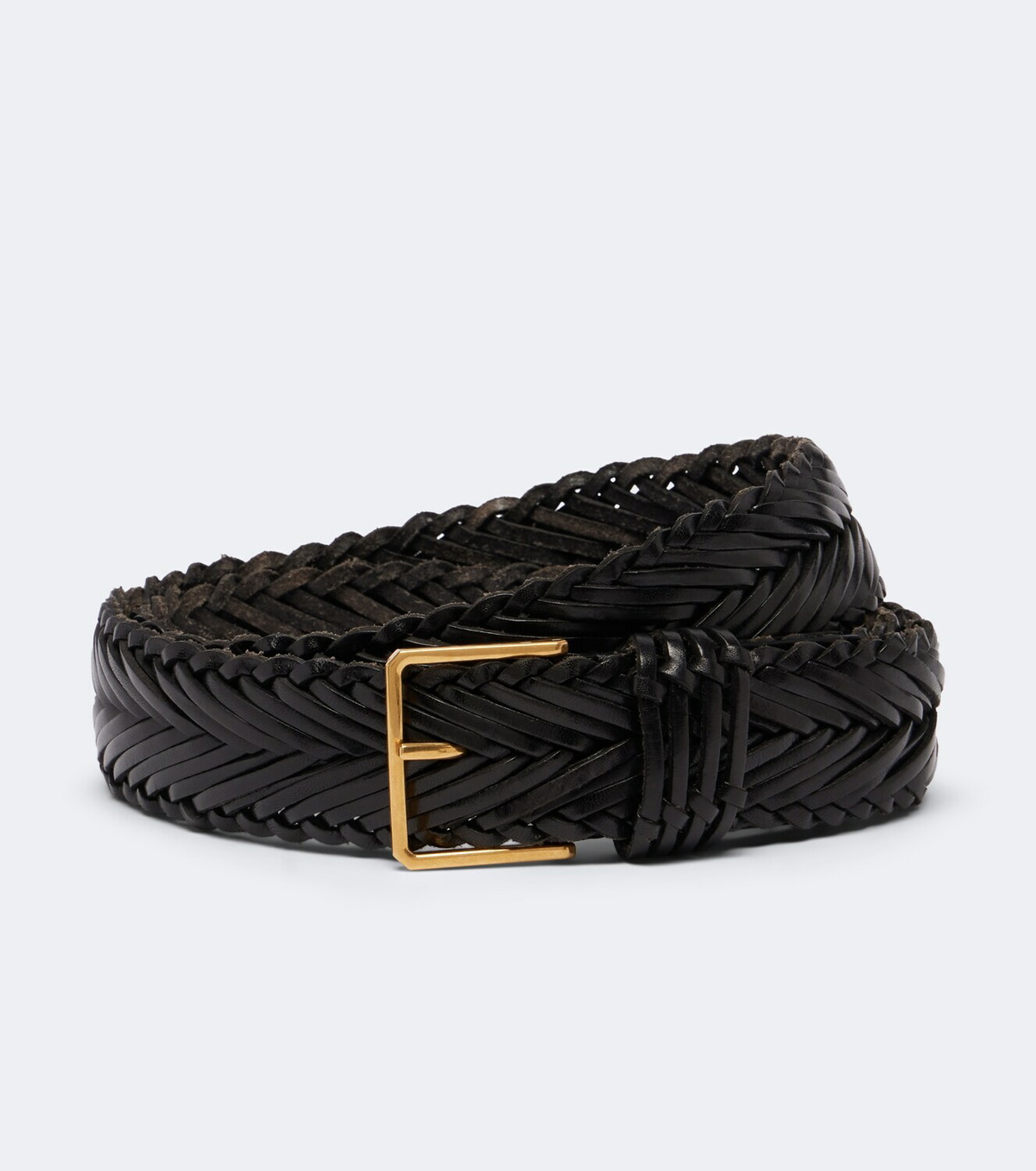 The Row Braided leather belt