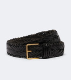The Row Braided leather belt