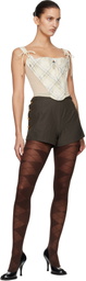 Vivienne Westwood Khaki Elle Button Shorts