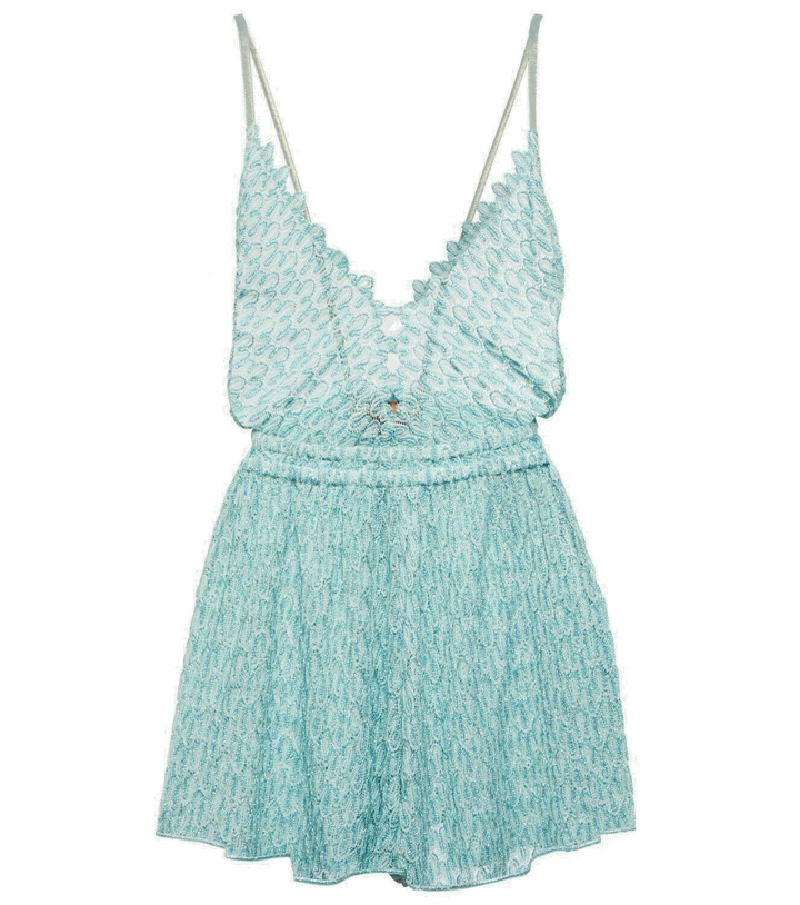 Photo: Missoni Mare Patterned knit playsuit