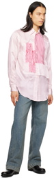 Edward Cuming Pink Process Collage Shirt