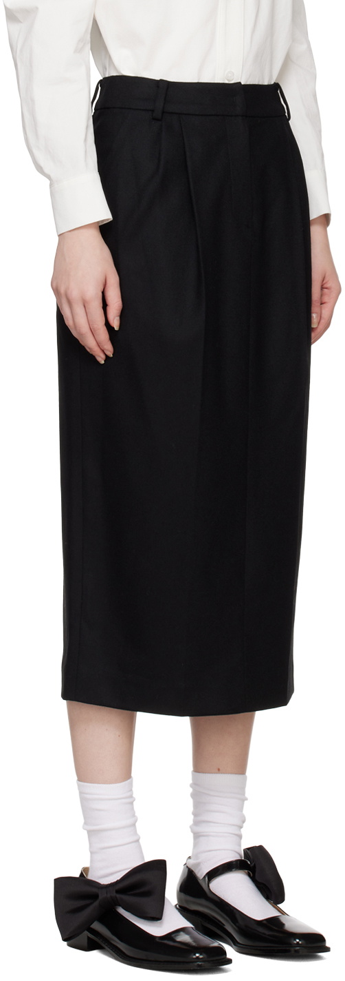 KIMHĒKIM Black Mary Midi Skirt KIMHĒKIM