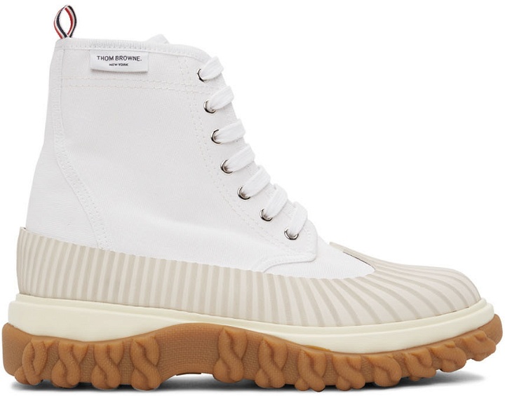 Photo: Thom Browne White Canvas Duck Boots