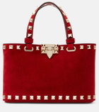 Valentino Garavani Rockstud Mini suede tote bag