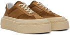 MM6 Maison Margiela Tan Platform Sneakers