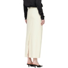 TOTEME Off-White Light Wool Maxi Skirt