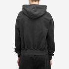 Han Kjobenhavn Men's Faded Logo Boxy Hoodie in Black