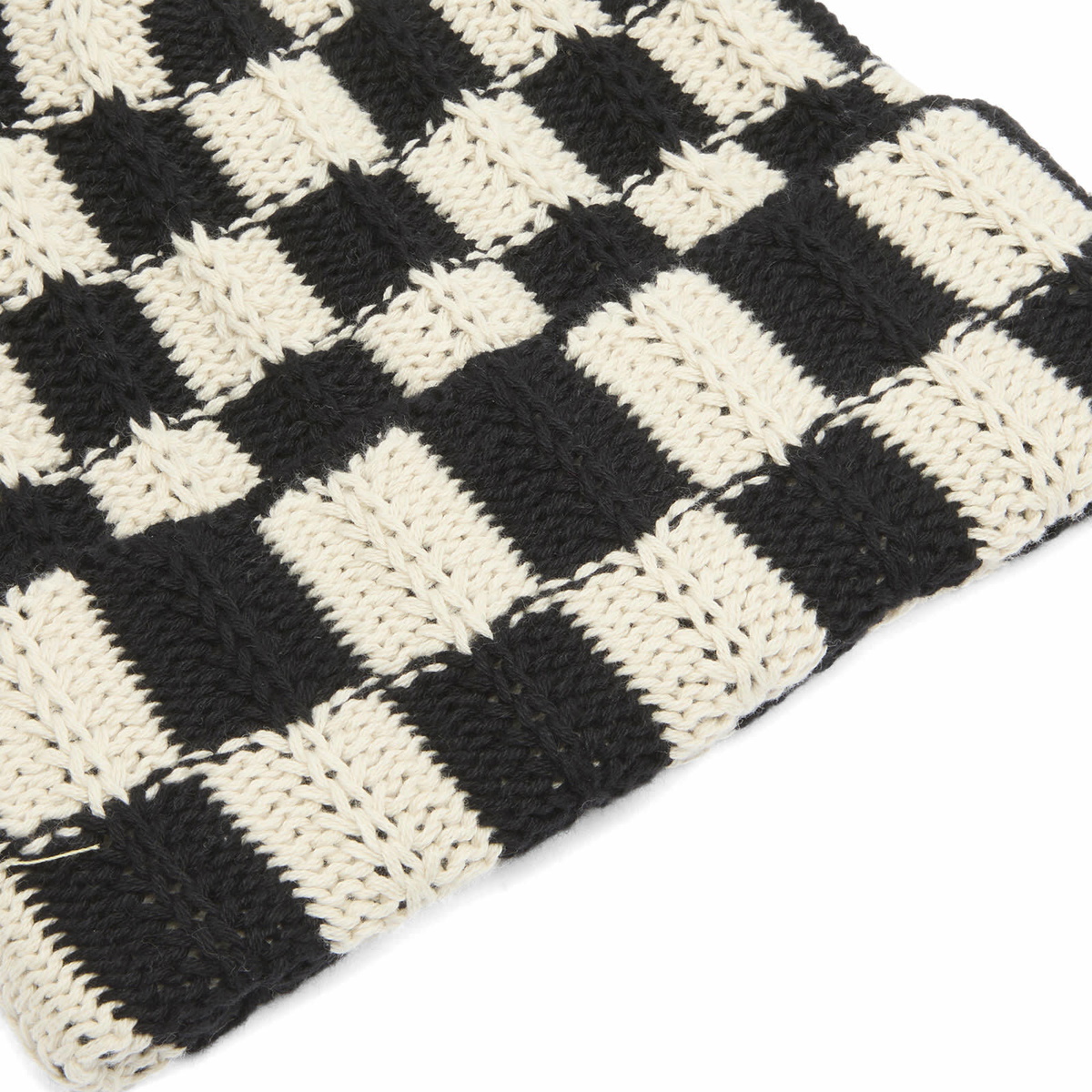 Sundays Men's Check Beanie in Black 