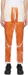 Stone Island Orange Airbrushed Sweatpants