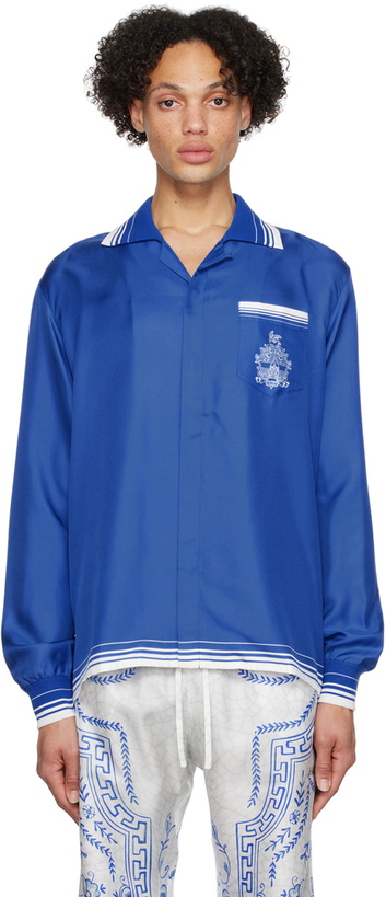 Photo: Casablanca Blue Graphic Shirt