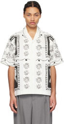 JACQUEMUS White Les Sculptures 'La Chemise Jean' Shirt