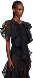 YOHJI YAMAMOTO Black ASM Darts 3D Blouse
