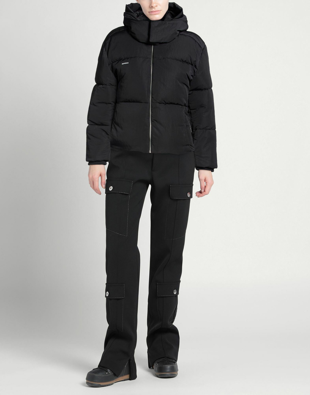 Pangaia Womens Puffer in Black