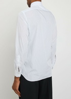 Lardini Striped Cotton Shirt White
