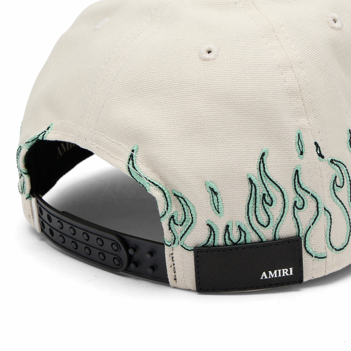 Amiri Men's Flames Baseball Cap in Ivory 