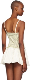 Miaou Off-White Christina Corset Top