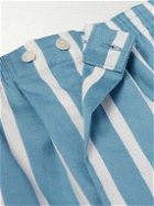 Derek Rose - Royal 219 Slim-Fit Striped Cotton Boxer Shorts - Blue