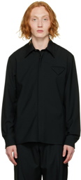 Bottega Veneta Black Wool Shirt