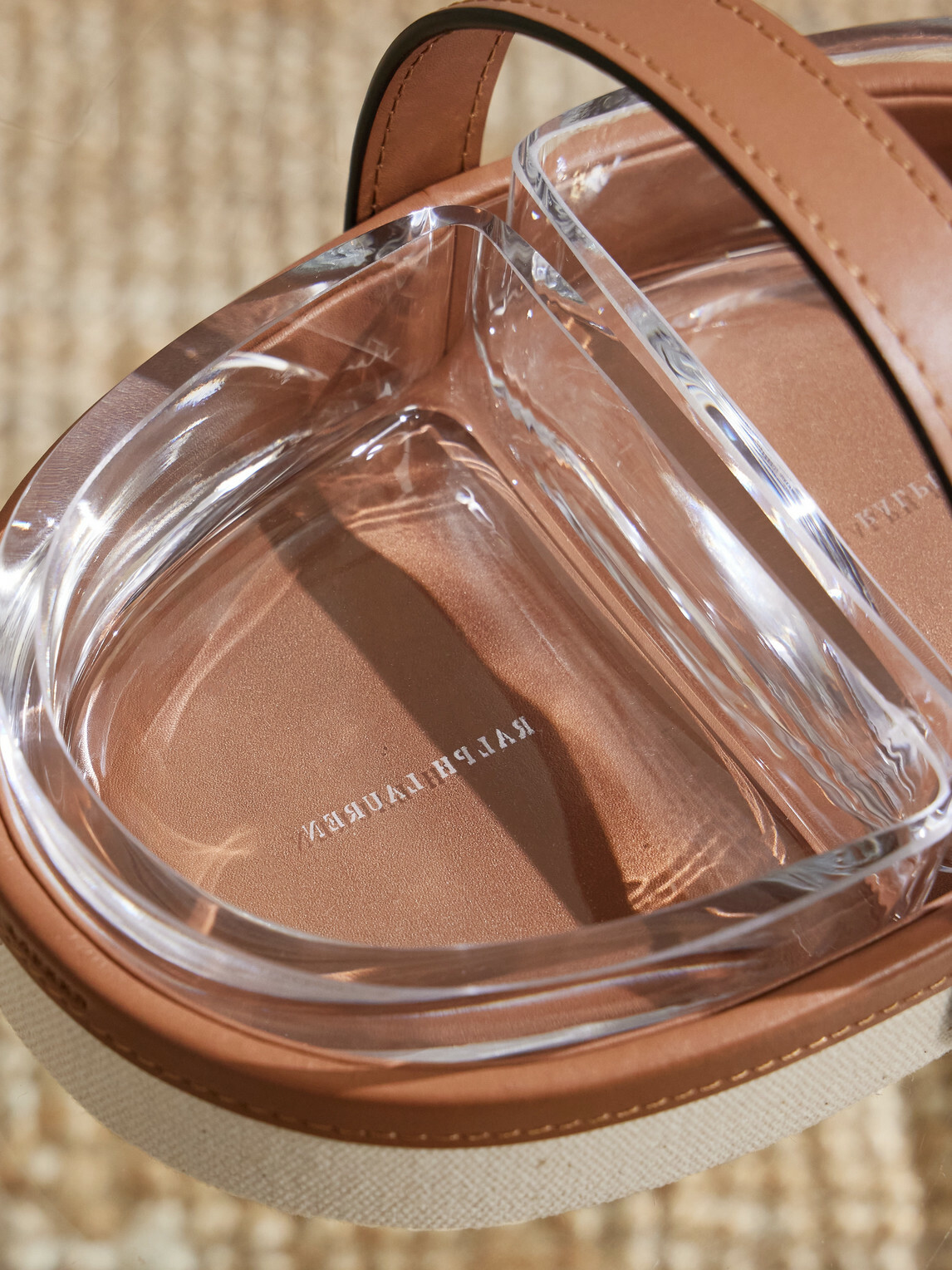 Ralph Lauren Home - Garrett Canvas, Leather and Glass Nut Bowl