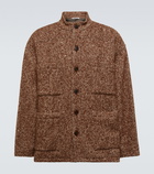 Auralee - Herringbone wool-blend blouson jacket