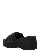 Courrèges Black Stretch Polyester Blend Scusa Wave Slippers