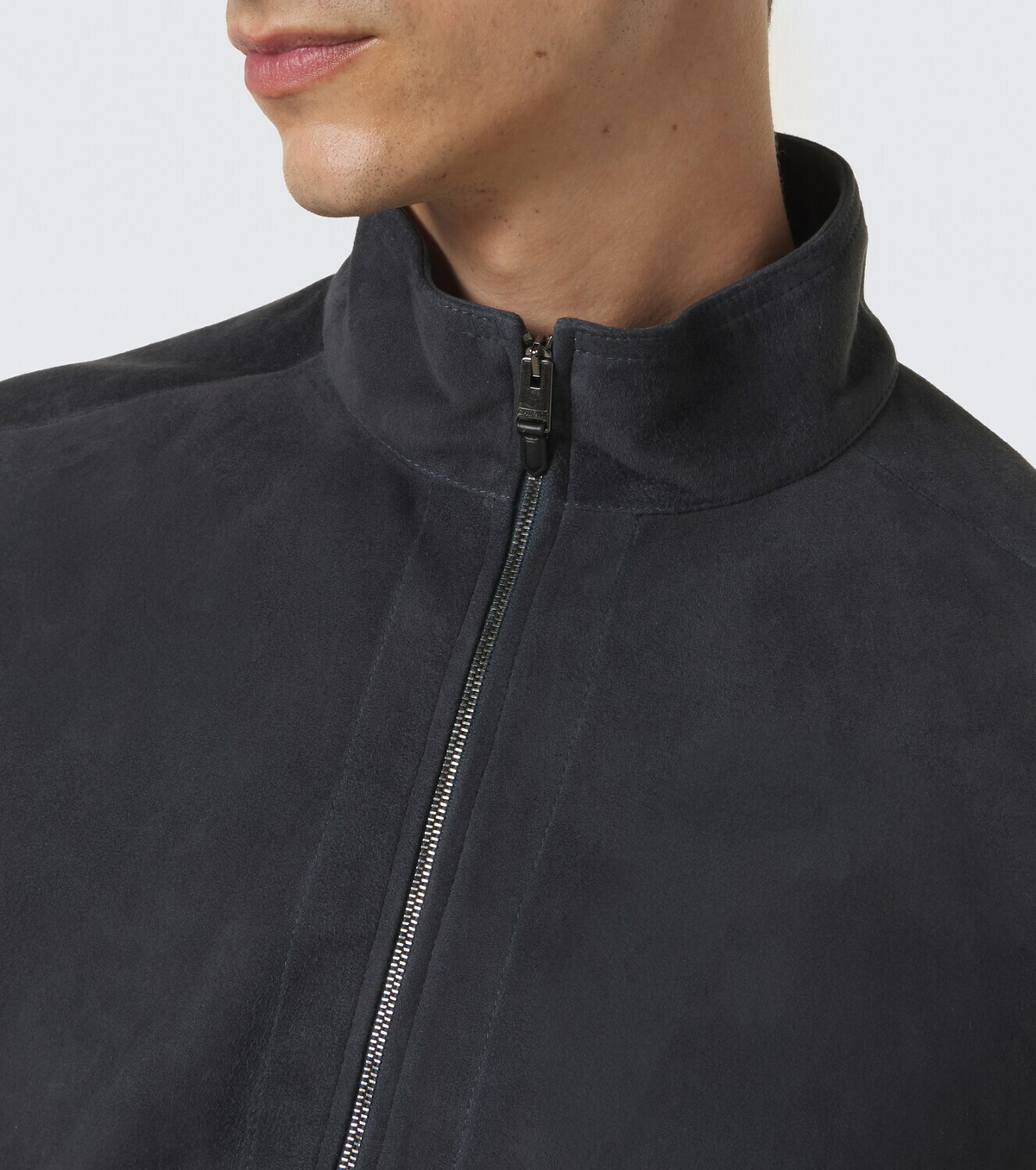 Canali Suede bomber jacket