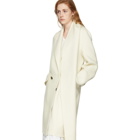 JW Anderson Off-White Wool Scarf Coat
