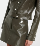 Courrèges Cotton-blend vinyl jacket