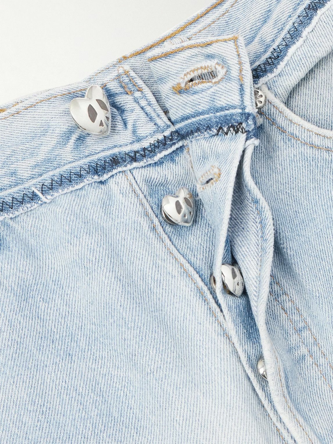 READYMADE - Flared Patchwork Jeans - Blue