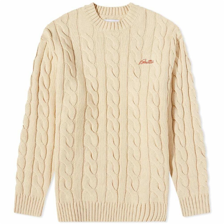 Photo: Butter Goods Men's Cable Knit in Bone