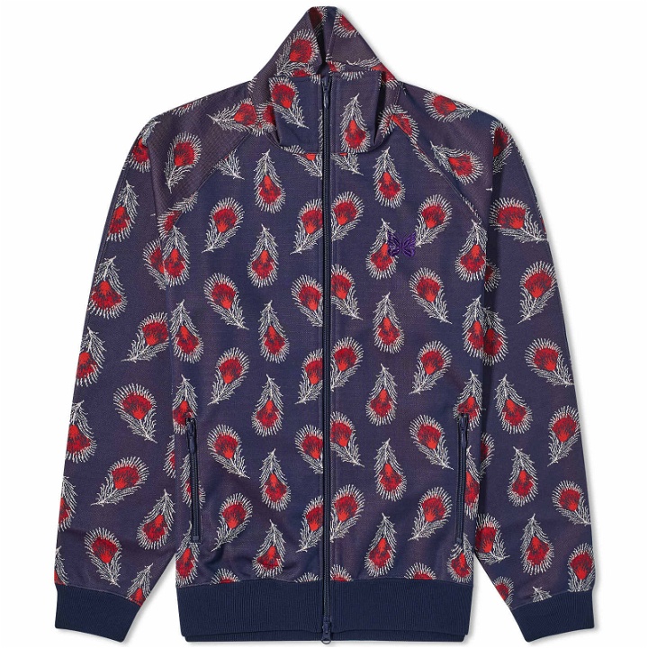 Photo: Needles Men's Poly Jaquard Track Jacket in Feather