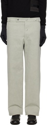Tondolo Taupe Simple Workwear Trousers