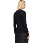Simone Rocha Black Pointelle Cardigan