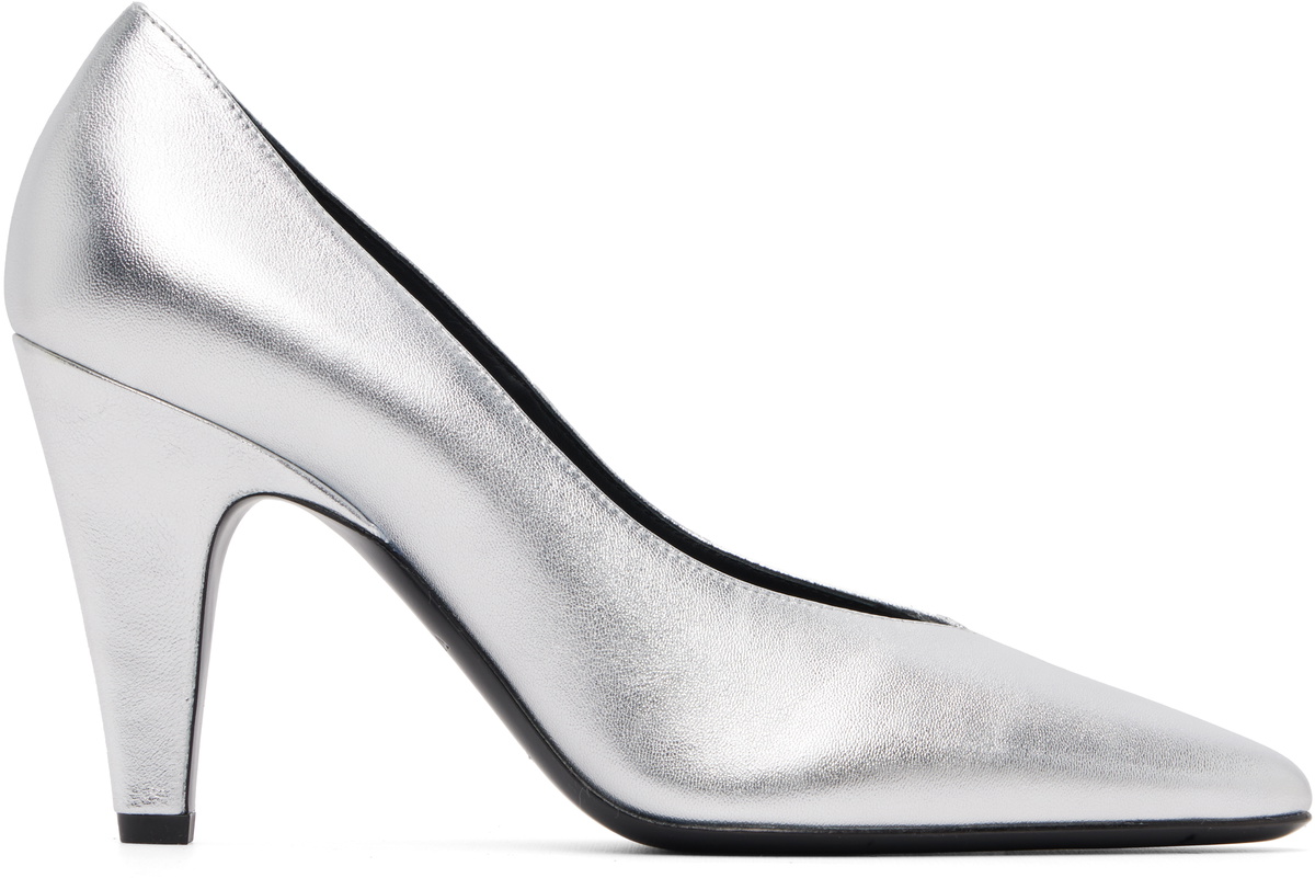 ALAÏA Silver Cone Heels
