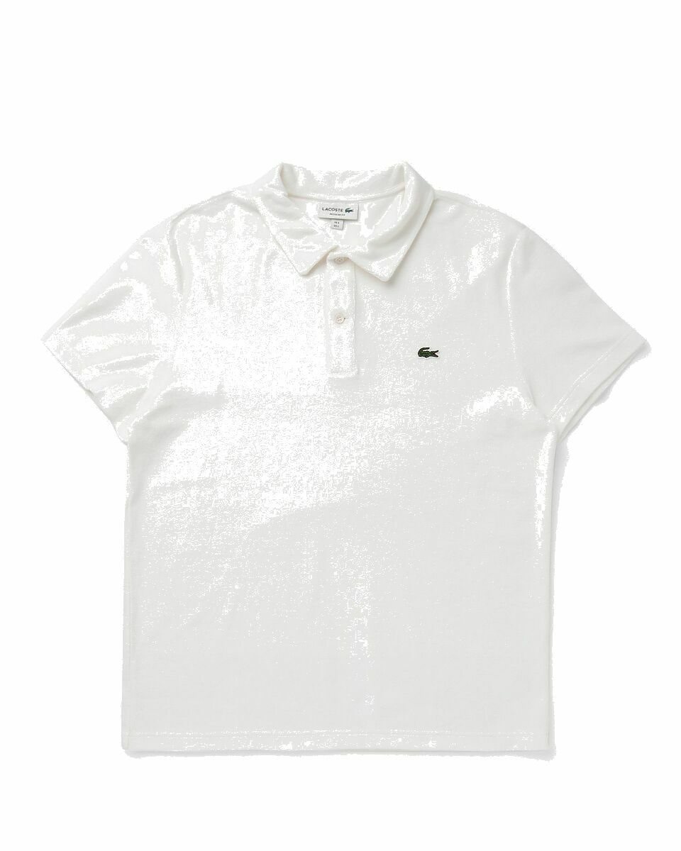 Photo: Lacoste Men's Regular Fit Terry Polo White - Mens - Polos