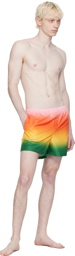 Casablanca Multicolor Gradient Swim Shorts