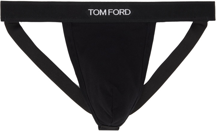 Photo: TOM FORD Black Cotton Jock Strap