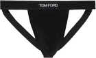 TOM FORD Black Cotton Jock Strap