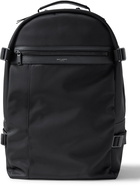 SAINT LAURENT - City Trekking Leather-Trimmed Shell Backpack