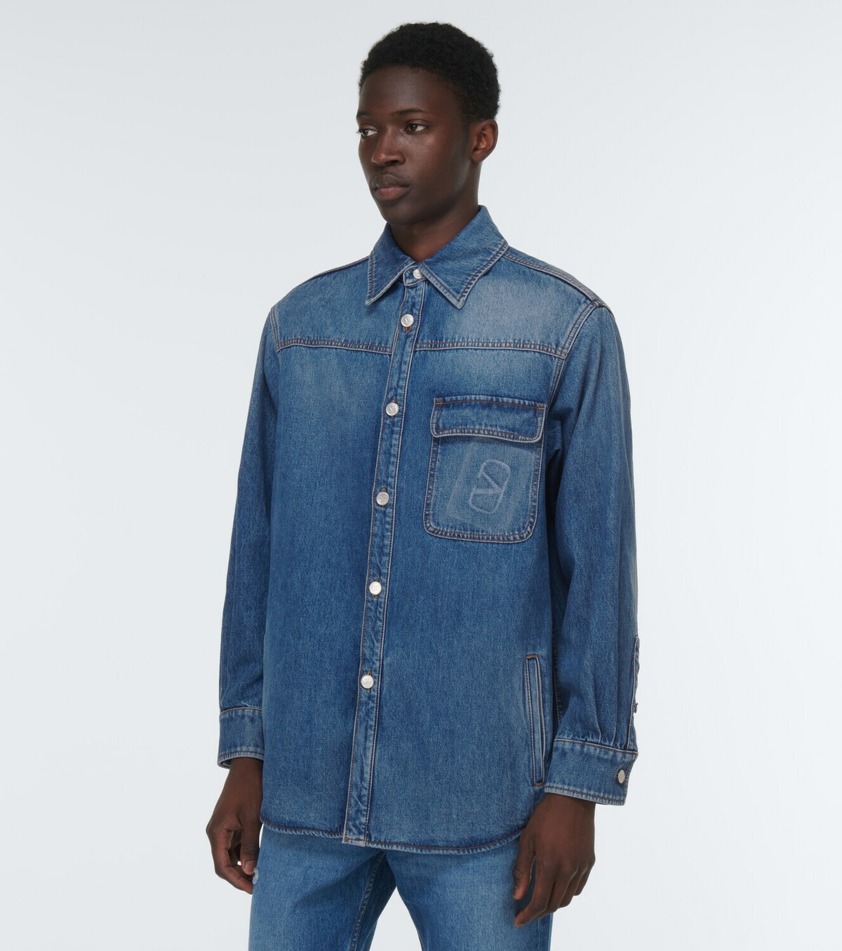 Valentino VLogo Signature denim shirt Valentino