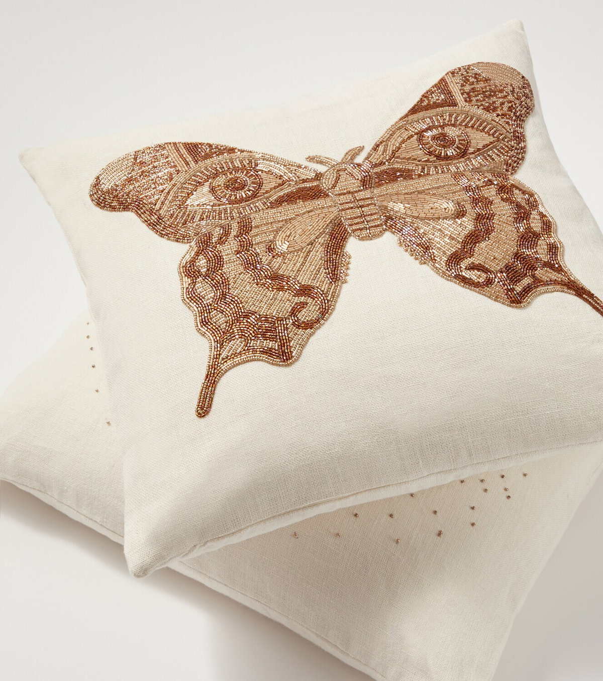 Jonathan Adler Muse beaded linen cushion