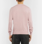 Canali - Slim-Fit Cotton Sweater - Men - Pink