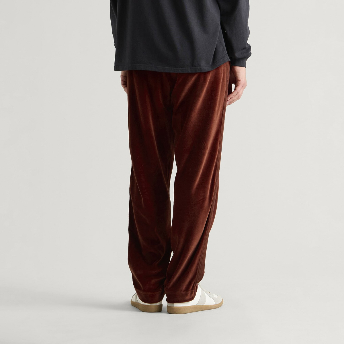Rhude Men's Trofeo Velour Track Pants in Bordeaux