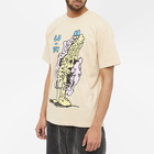 Lo-Fi Men's Frontal Lobe T-Shirt in Beige