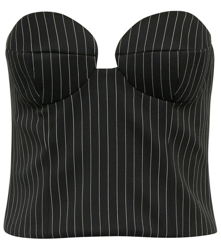 Photo: Magda Butrym - Pinstripe wool bustier