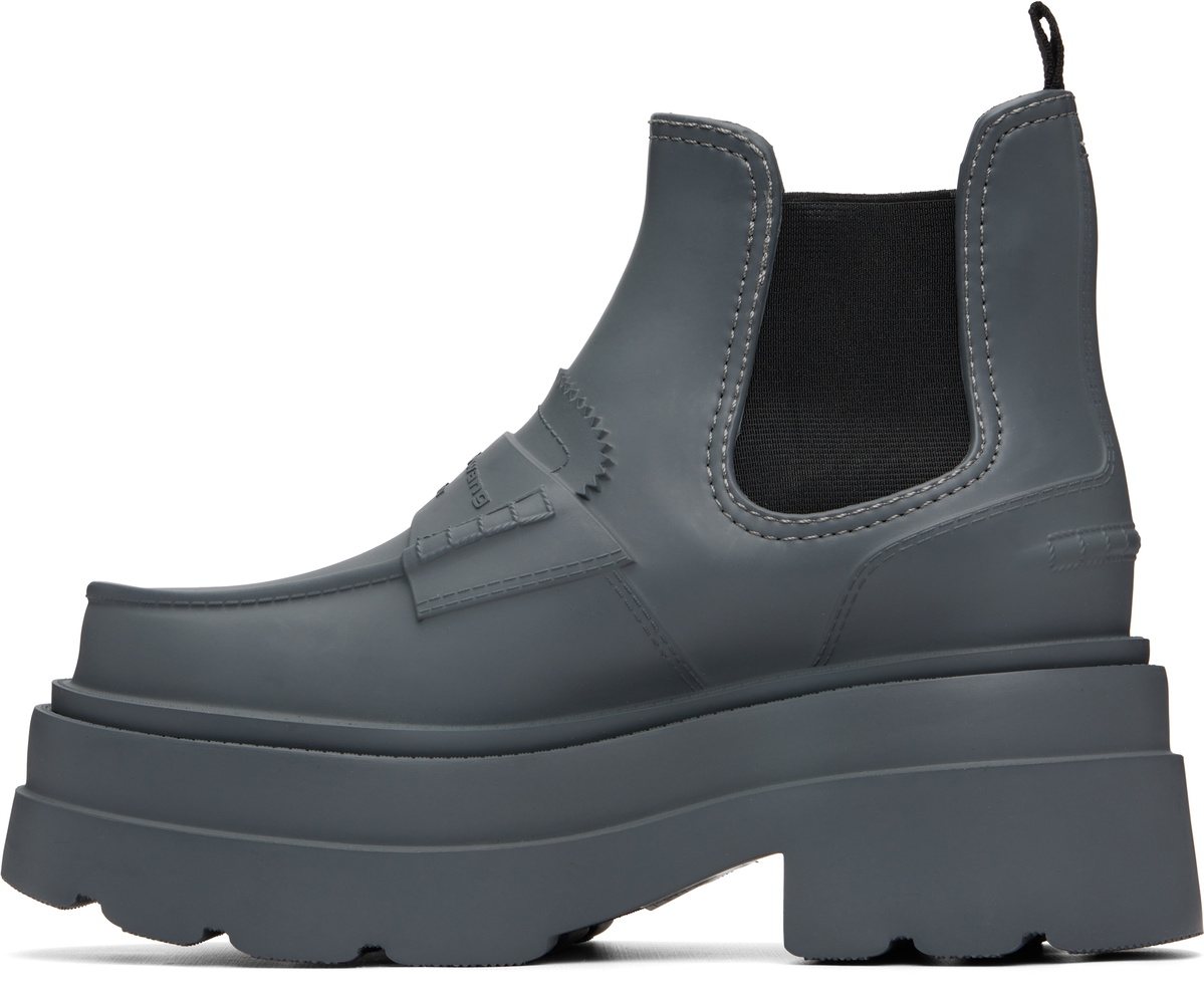 Alexander Wang Gray Carter Platform Rain Boots