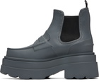 Alexander Wang Gray Carter Platform Rain Boots