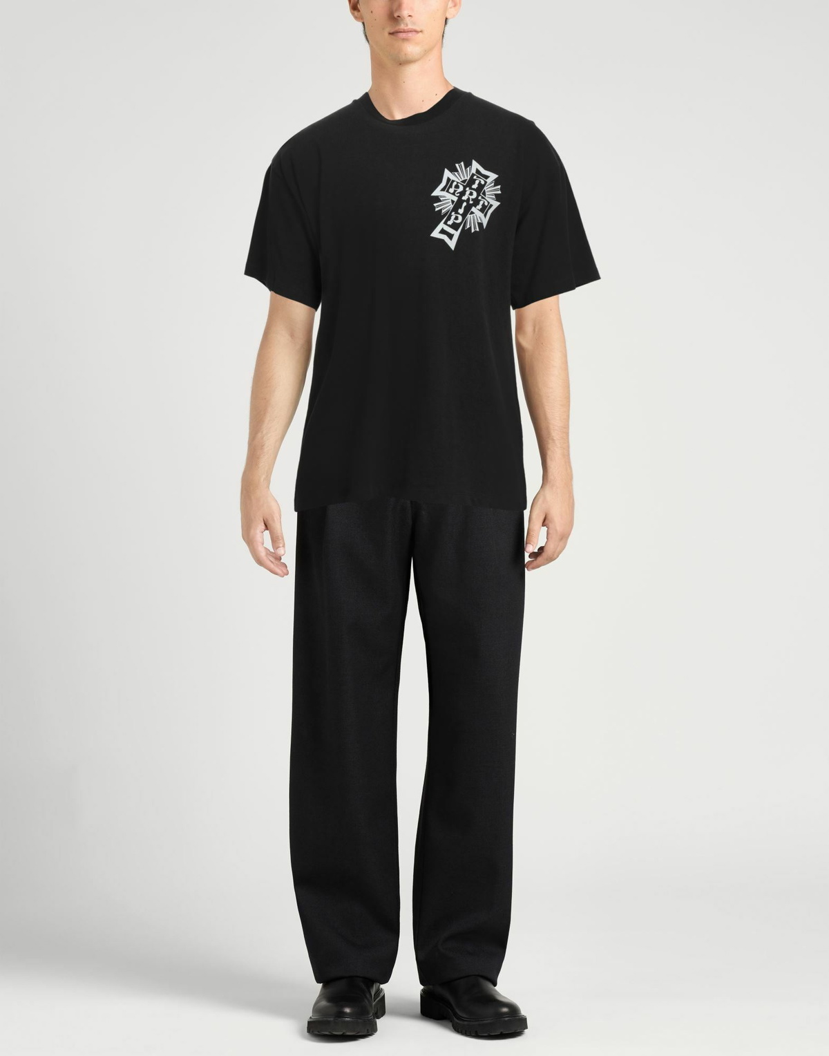 Aries Mens T-shirt in Black